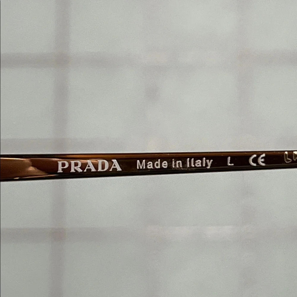 PRADA NWOT "Conceptual" VPR 11V Havana & Gold Mod Square/Cat Eye 53-17-140 Frame - Picture 14 of 16